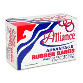 Alliance® Advantage® Rubber Bands Size # 107 7"" x 5/8"" Natural 1 lb. Box