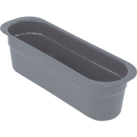 Quantum Nesting Cutlery Box 14-3/16""L x 4-7/16""W x 4-1/8""H Cutlery Box Polypropylene Gray