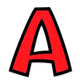 Trend® 4"" Playful Combo Ready Letters Red 1 Set