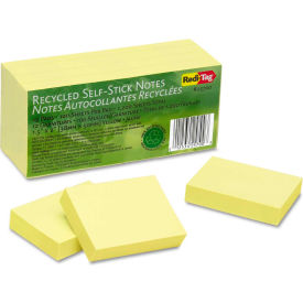 Redi-Tag® 1 Recycled Notes 25700 1-1/2"" x 2"" Yellow 100 Sheets 12/Pack