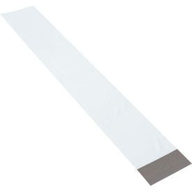 Global Industrial™ Long Poly Mailers 6""W x 39""L 4 Mil White 100/Pack