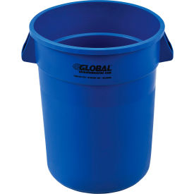 Global Industrial™ Plastic Trash Can - 32 Gallon Blue