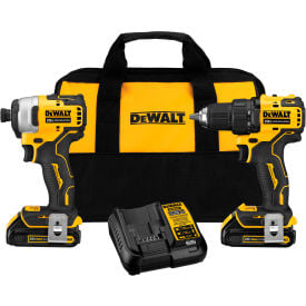 DeWALT® Dewalt ATOMIC 20V Max Cordless 2-Tool Combo Kit 1/2"" Brushless Keyless Li-Ion 1.5A