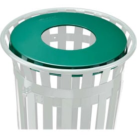 Global Industrial™ Steel Flat Lid For 36 Gallon Trash Can Green
