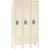 Global Industrial Infinity® 1-Tier 3 Door Locker 45""W x 18""D x 78""H Tan Unassembled