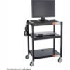 Safco® Steel Adjustable Height AV Cart