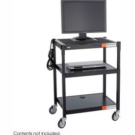 Safco® Steel Adjustable Height AV Cart