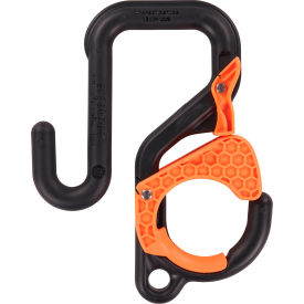 Ergodyne® 3178 Locking Bucket Hook w/ Tethering Point Single 3"" 40 lb. Cap. Black & Orange