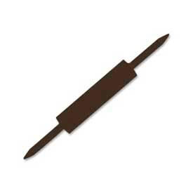 Smead® Self-Adhesive Fasteners 1"" Sheet Capacity 2-3/4""L Base Brown 100/Box