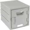 Remcon Plastics 1-Tier 1 Door Modular Plastic Locker 12""W x 15""D x 12""H Gray Assembled