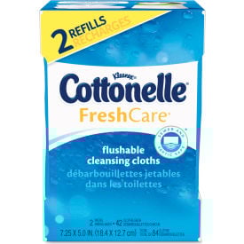 Cottonelle® Fresh Care Flushable Cleansing Cloths 3-3/4 x 5-1/2 84/Pack - 35970