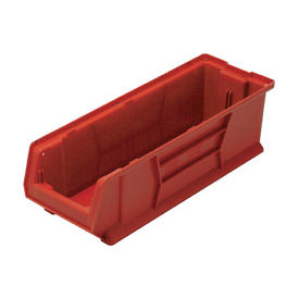 Quantum Plastic Hulk Stacking Bin 8-1/4""W x 30""L x 7""H Red