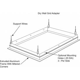 Lithonia DGA22 Drywall Grid Adapter for 2x2 Recessed Fixture