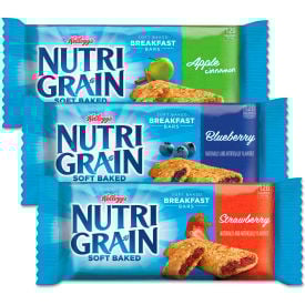 Kellogg's® Nutri-Grain Cereal Bars Apple Cinnamon Blueberry Strawberry 1.3 oz. 48/Ctn