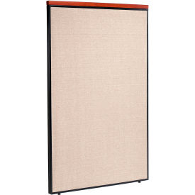 Interion® Deluxe Office Partition Panel 48-1/4""W x 73-1/2""H Tan