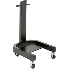Global Industrial™ 40""H Mobile Post with Caster Base - Black
