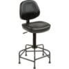 Interion® Antimicrobial Shop Stool Black