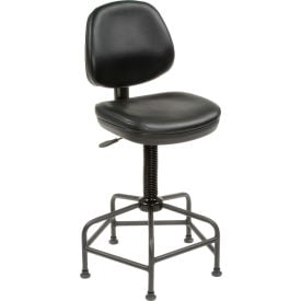 Interion® Antimicrobial Shop Stool Black