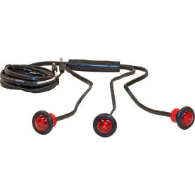 Buyers .75"" Red ID Light Kit With Male Bullets With 9 LED - 5627533