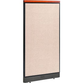 Interion® Deluxe Electric Office Partition Panel 36-1/4""W x 65-1/2""H Tan