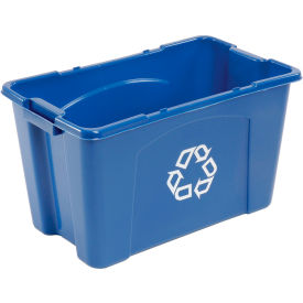 Rubbermaid® Recycling Bin 18 Gallon Blue