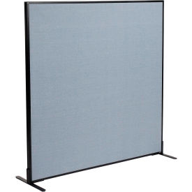 Interion® Freestanding Office Partition Panel 60-1/4""W x 60""H Blue