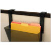 deflect-o 391404 Plastic Partition Brackets Set of Two Black
