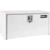 Buyers Steel Underbody Truck Box w/ Stainless Steel T-Handle - White 18x18x24 - 1702400