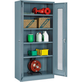 Global Industrial™ Storage Cabinet Expanded Metal Door 36""W x 18""D x 78""H Unassembled Gray