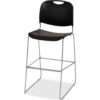 Lorell® Bistro Stack Chair - Black