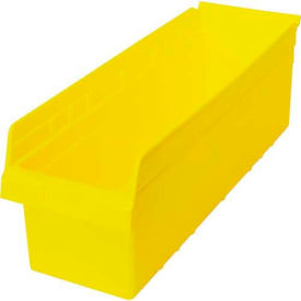 Plastic Nesting Storage Shelf Bin QSB814 8-3/8""W x 23-5/8""L x 8""H Yellow