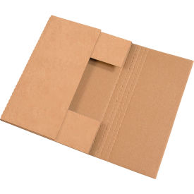 Global Industrial™ Corrugated Easy-Fold Mailers 17-1/4""L x 11-1/4""W x 2""H Kraft