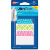 Avery® Ultra Tabs Repositionable Tabs 2"" x 1-1/2"" Patterns Blue Green Pink 24/Pack