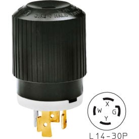 Bryant 71430NP TECHSPEC® Plug L14-30 30A 125/250V Black/White
