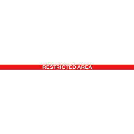 Accuform PTP217 Tough-Mark™ Heavy-Duty Message Strip Restricted Area 2""x48""