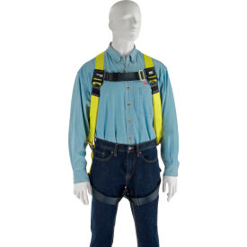 Miller® H11110022 Full Body Harness Back D Ring Mating Leg Strap Black/Yellow