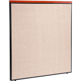 Interion® Deluxe Office Partition Panel 60-1/4""W x 61-1/2""H Tan