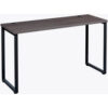 Interion® Open Plan Standing Height Desk - 60""W x 30""D x 40""H - Charcoal Top with Black Legs