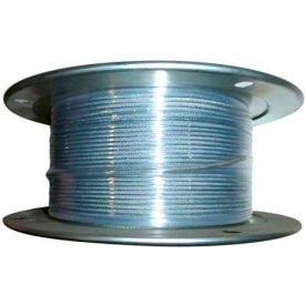 Advantage 250' 3/64"" Dia. VC 1/16"" Dia. 7x7 Vinyl Coated Galvanized Aircraft Cable VCGAC047-062R250
