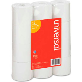 Universal® Adding Machine/Calculator Roll 16 lb 1/2"" Core 2-1/4""x150 ft White 12/Pack