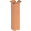 Global Industrial Tall Cardboard Corrugated Boxes 6""L x 6""W x 24""H Kraft
