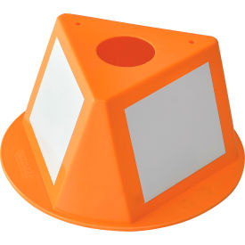 Global Industrial™ Inventory Control Cone W/ Dry Erase Decals Orange