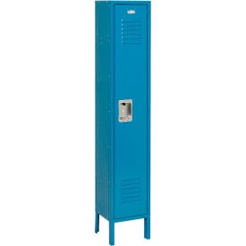 Global Industrial™ Infinity® 1-Tier 1 Door Locker 12""W x 18""D x 78""H Blue Assembled