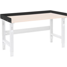 Global Industrial™ Back and End Stops For Workbench Top - 72""W x 30""D x 3""H - Black