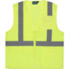 ERB® Aware Wear® S363P ANSI Class 2 Economy Mesh Safety Vest Zipper Closure XL Lime