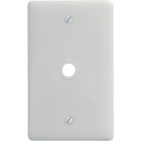 Bryant® Standard White Telephone And Coax Plate 1-Gang