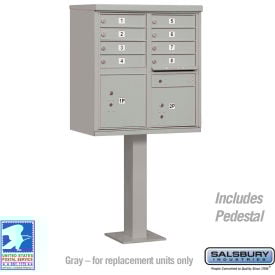 Cluster Box Unit 8 A Size Doors Type I Gray USPS Access
