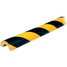 Knuffi® Model R30 Pipe Bumper Guard 1M 39-1/2""L x 1-1/2""W Black/Yellow 60-6793