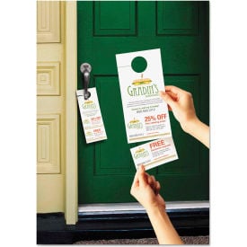 Avery® Door Hanger W/Tear-Away Cards 16150 9-1/2"" x 12-1/8"" White 80/Pack