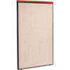 Interion® Deluxe Office Partition Panel 48-1/4""W x 97-1/2""H Tan